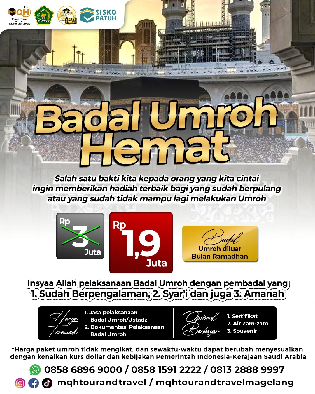 Paket Badal Umroh Hemat dari MQH Tour & Travel