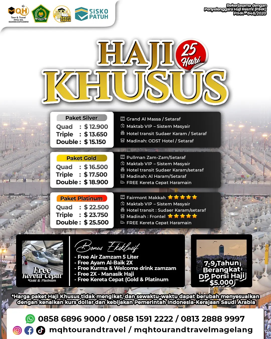 Paket Haji khusus MQH Tour & Travel Pekalongan