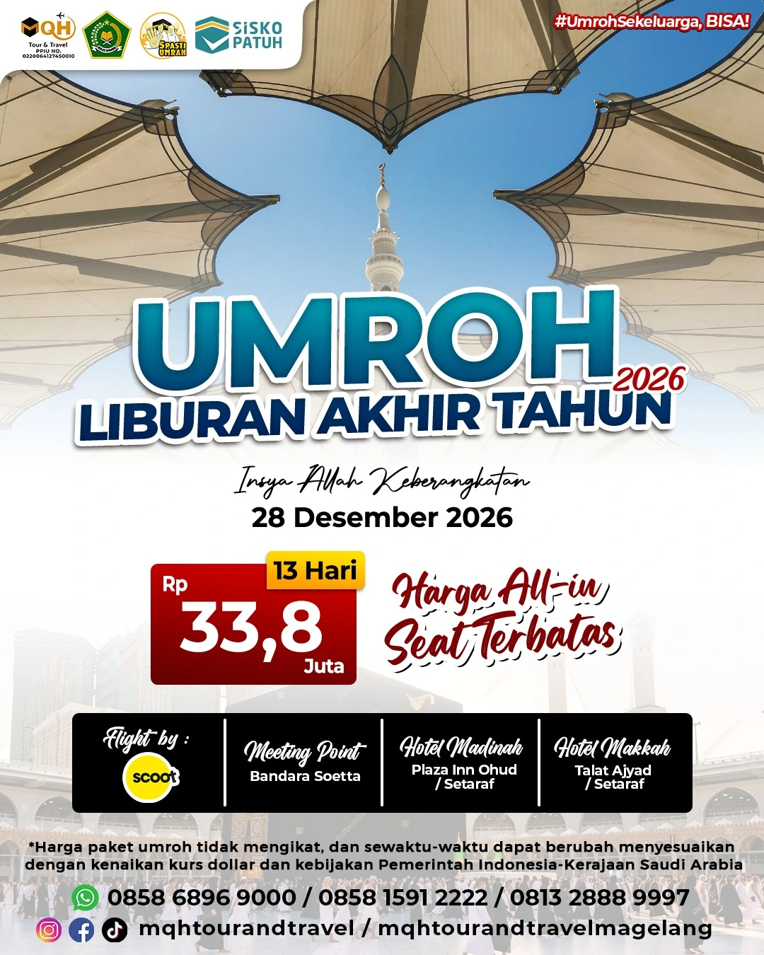 Paket Umroh Liburan Akhir Tahun 2026 dari MQH Tour & Travel